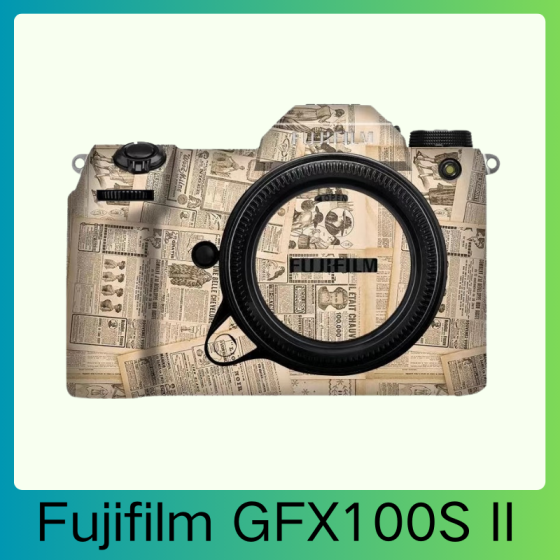 Corpo da Fujifilm GFX100S II  - Pele câmera, adesivo câmera - com alta resistência a arranhões, à prova d'água e com design elegante.